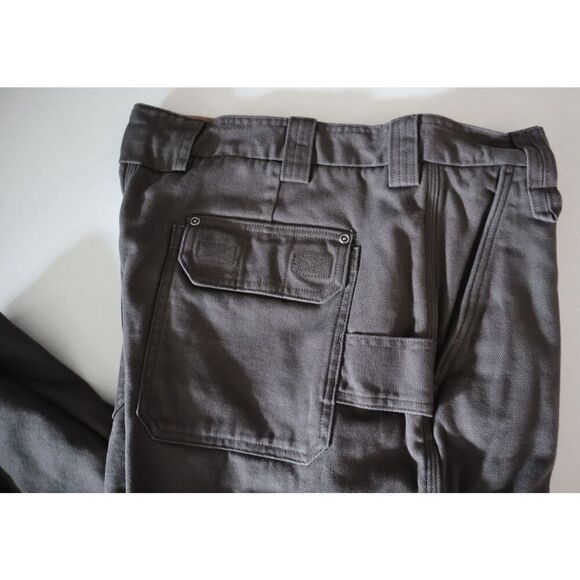 Duluth Men's Sz 42x32 Magnet Gray Fire Hose Fleece-Lined Relaxed Fit Pants - Picture 7 of 12